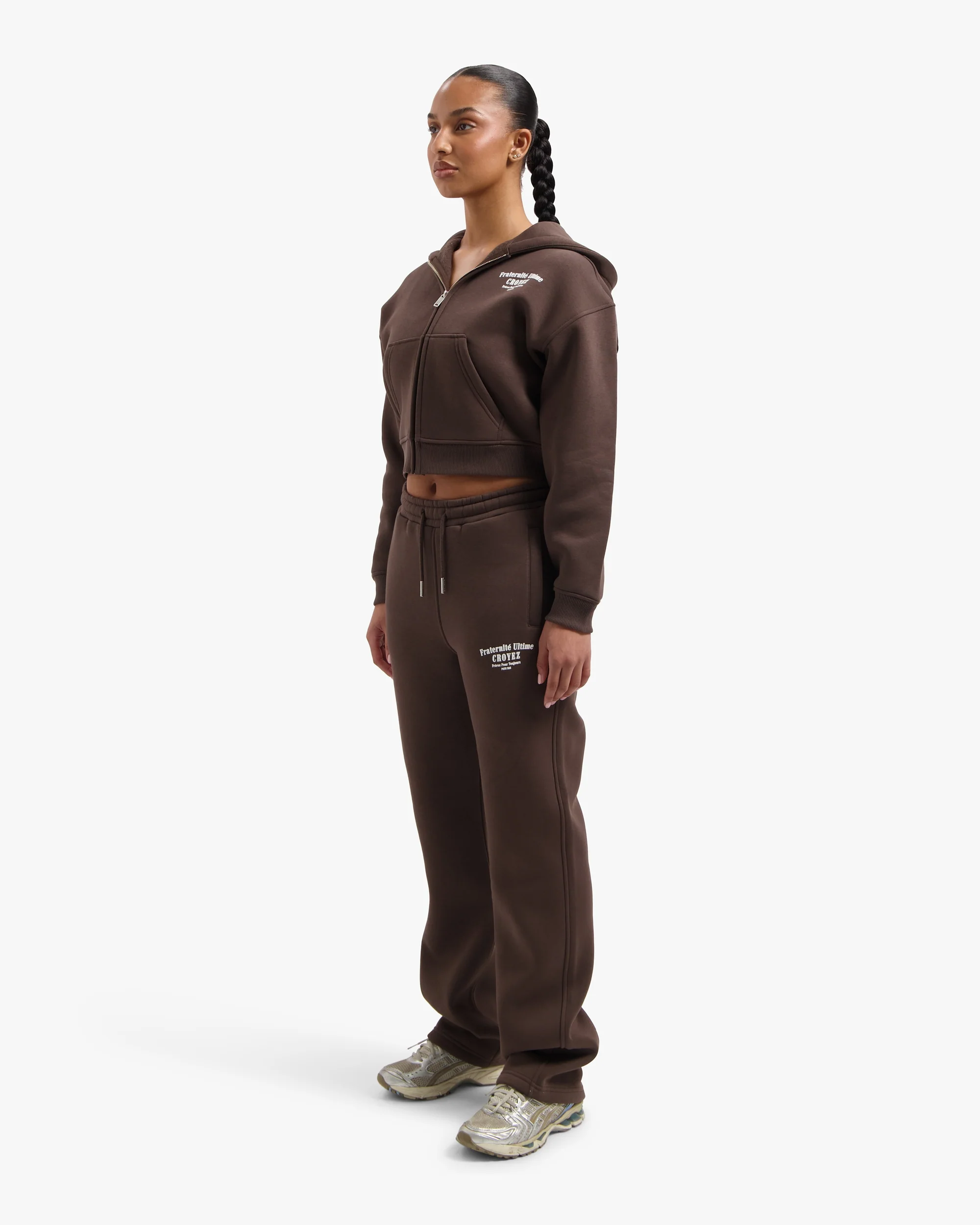 Croyez Women Fraternité Tracksuit | Chocolate - Image 7