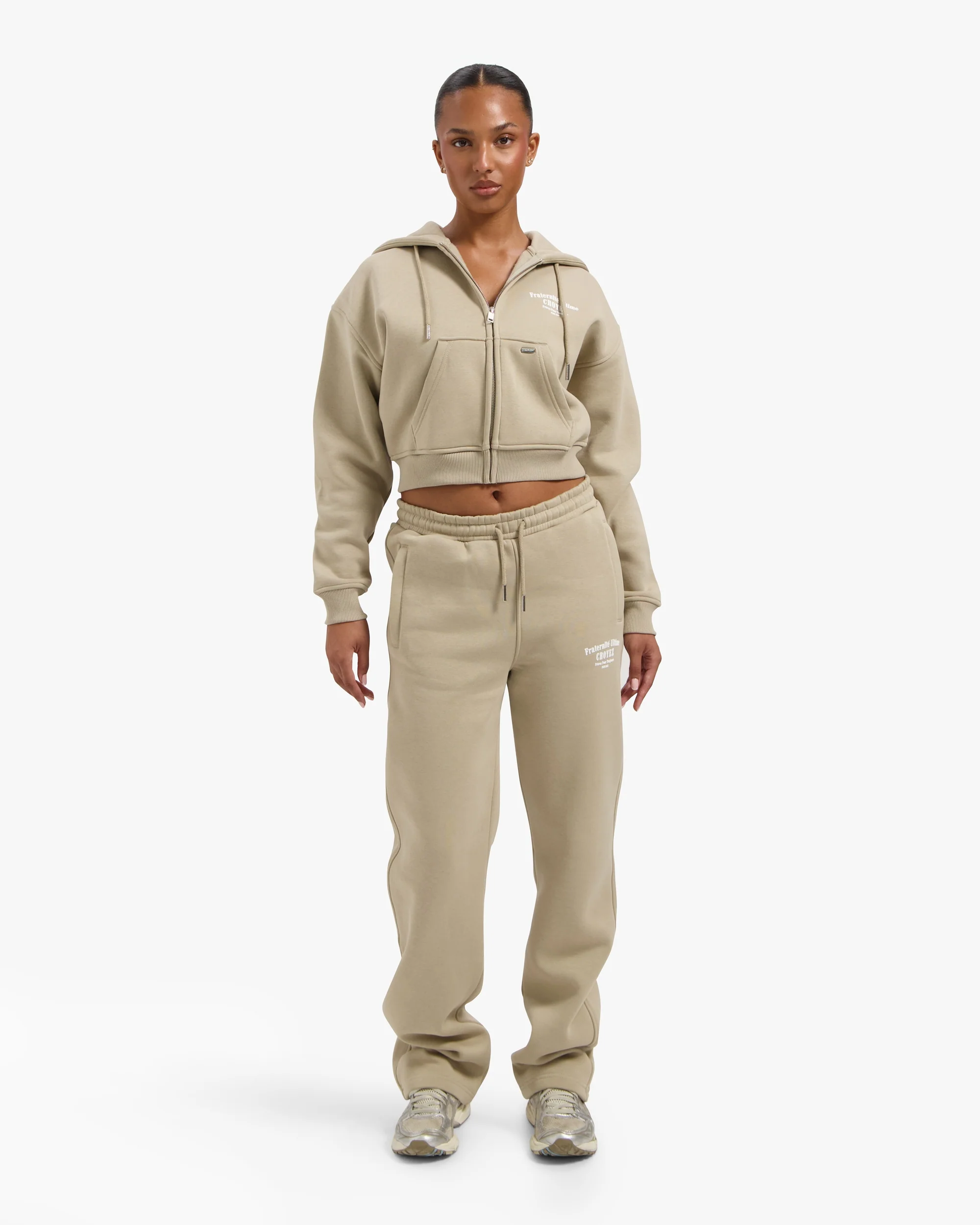 Croyez Women Fraternité Tracksuit | Sand - Image 3