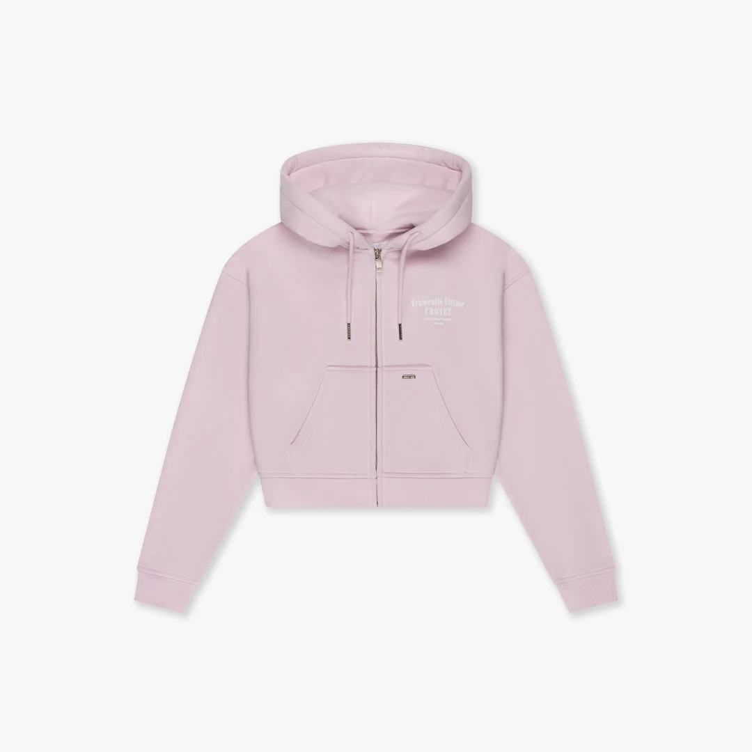 CROYEZ WOMEN FRATERNITÉ ZIP HOODIE | PINK