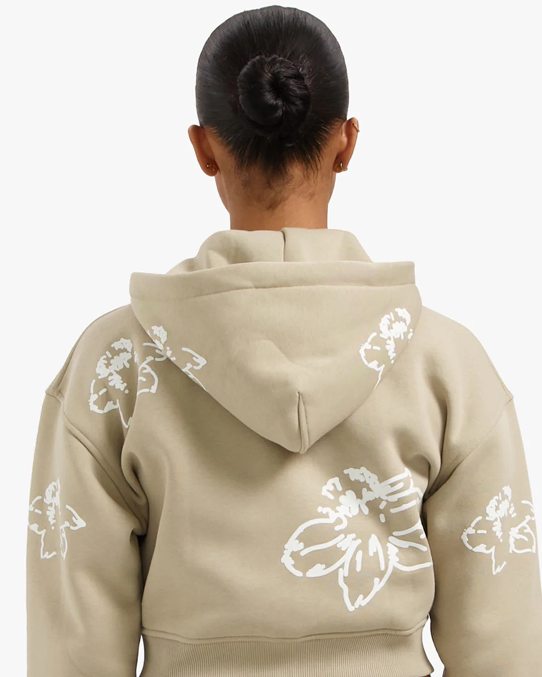 Croyez Women Initial Flower Tracksuit | Sand - Image 5