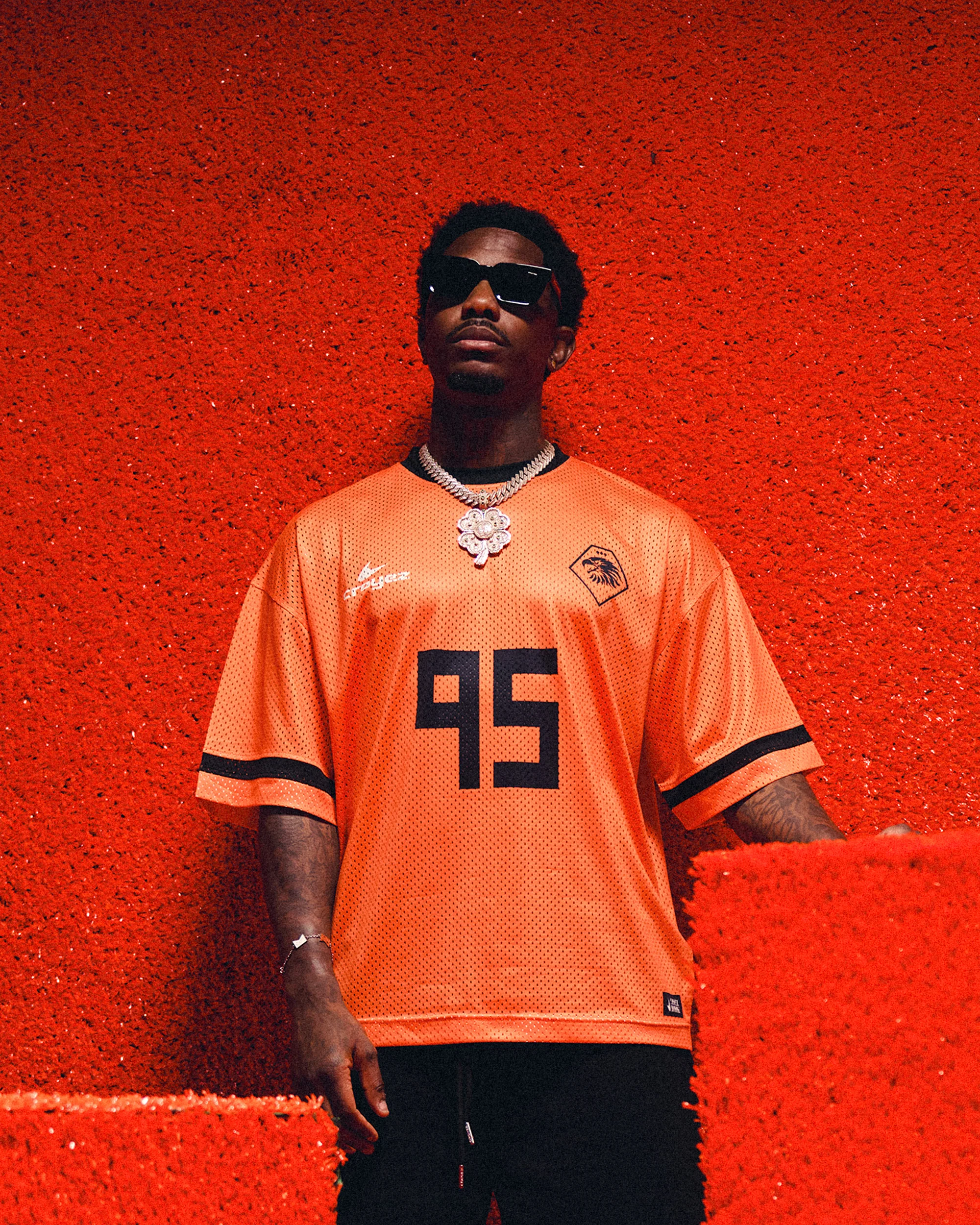 Croyez World Cup Mesh Jersey | Orange/Black - Image 3