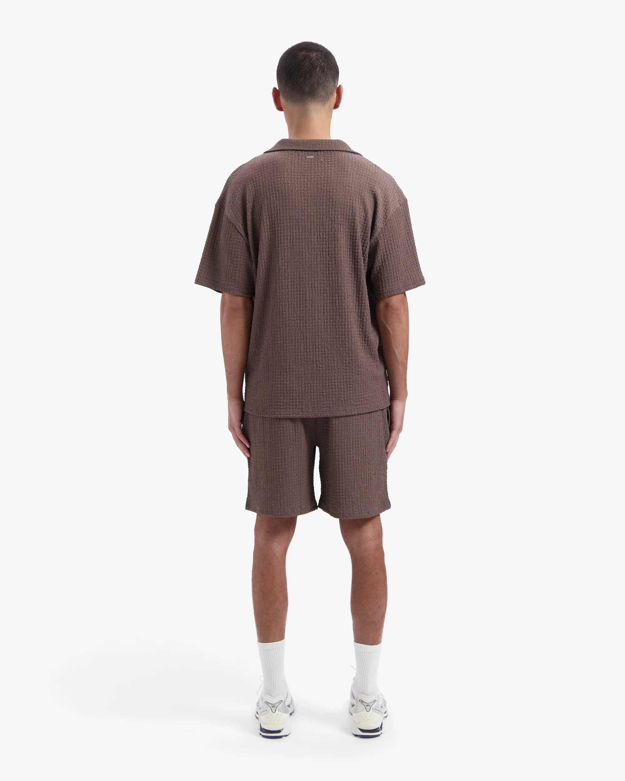 CROYEZ ZEPLIN SEERSUCKER SHORTS | BROWN - Image 6